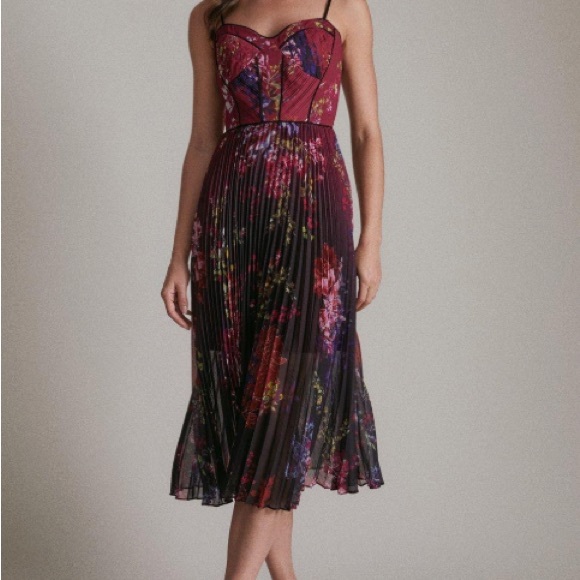 Karen Millen Dresses & Skirts - Karen Millen Ombre Corset Detail Woven Stappy Mid, Size 6
